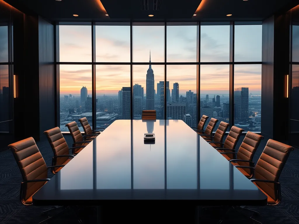 Investment and joint venture boardroom